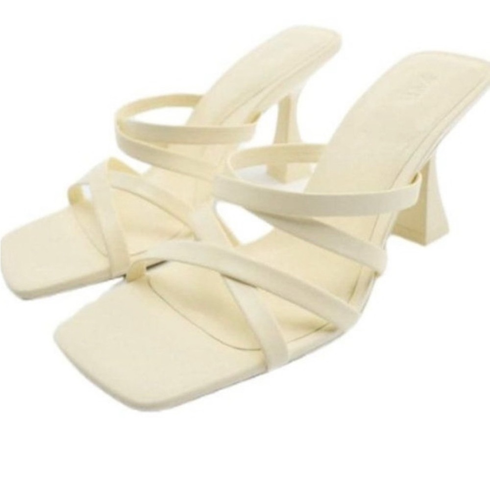 NEW IN BOX | STRAPPY HIGH HEEL LEATHER SANDALS
